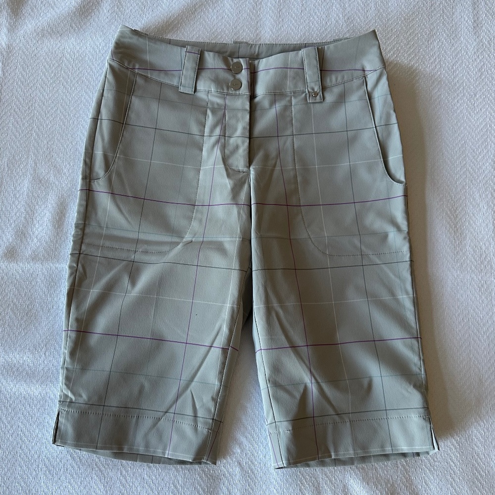 Nike Golf Short, Size 0, Grey Check